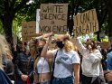 White Silence = Violence, Kundgebung Justice For George Floyd - Stop Killing Blacks